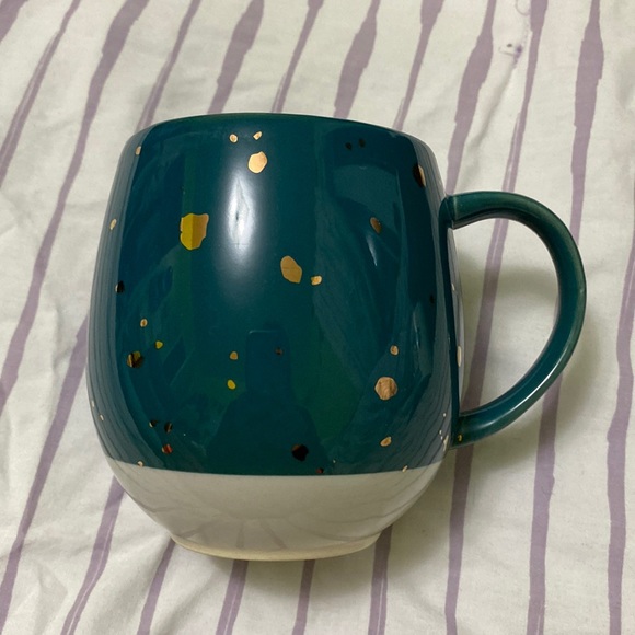 3/$20 ✨ teal with gold speckles mug - Picture 1 of 4